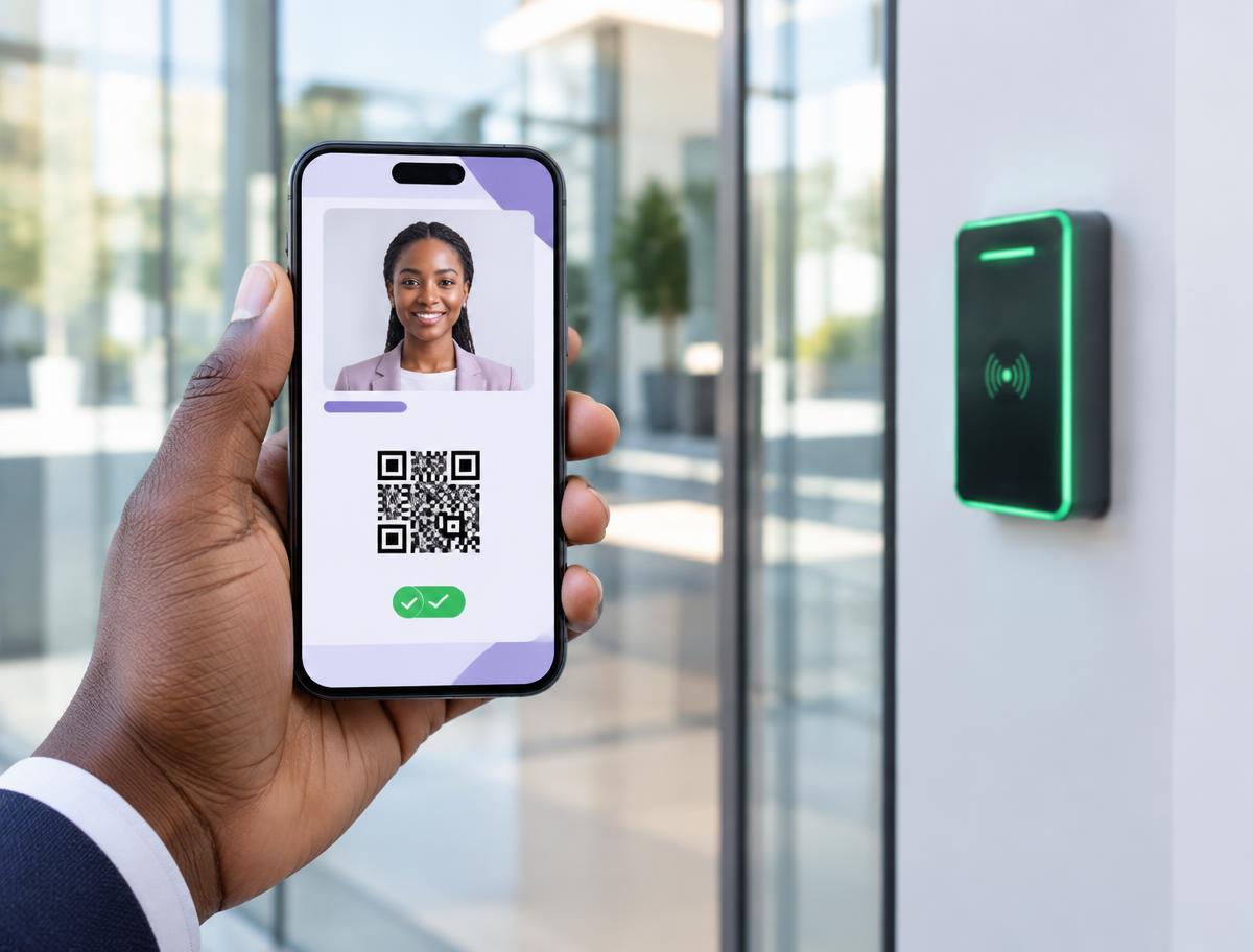 Digital member identity presented for QR access verification